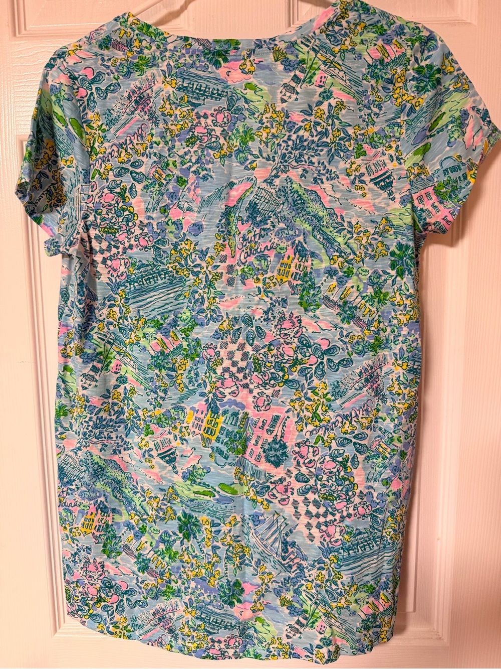 NWOT Lilly Loves South Carolina Etta V-Neck Top - Picture 2 of 5